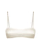 SILK-SATIN TOP BRA WHITE